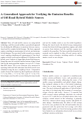 Cover page: A Generalized Approach for Verifying the Emission Benefits of Off-Road Hybrid Mobile Sources