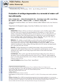 Cover page: Evaluation of cartilage degeneration in a rat model of rotator cuff tear arthropathy