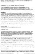 Cover page: Modeling transient contaminant transport in HVAC systems and buildings.