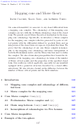 Cover page of Mapping cone and Morse theory