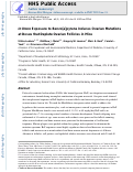 Cover page: In Utero Exposure to Benzo[a]pyrene Induces Ovarian Mutations at Doses That Deplete Ovarian Follicles in Mice