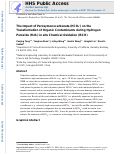 Cover page: Impact of Peroxymonocarbonate on the Transformation of Organic Contaminants during Hydrogen Peroxide in Situ Chemical Oxidation