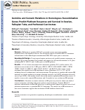 Cover page: Germline and Somatic Mutations in Homologous Recombination Genes Predict Platinum Response and Survival in Ovarian, Fallopian Tube, and Peritoneal Carcinomas