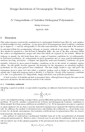 Cover page: A Compendium of Galerkin Orthogonal Polynomials