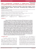 Cover page: SHP-2 phosphatase contributes to KRAS-driven intestinal oncogenesis but prevents colitis-associated cancer development.