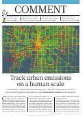Cover page: Climate change: Track urban emissions on a human scale