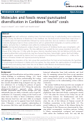 Cover page: Molecules and fossils reveal punctuated
diversification in Caribbean "faviid" corals