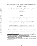 Cover page: Ballistic Orbits and Front Speed Enhancement for ABC Flows