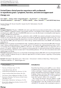 Cover page: United States clinical practice experience with eculizumab in myasthenia gravis: symptoms, function, and immunosuppressant therapy use.