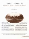 Cover page: Great Streets: Monument Avenue, Richmond, Virginia