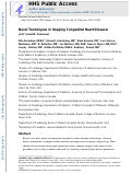 Cover page: Novel Techniques in Imaging Congenital Heart Disease: JACC Scientific Statement.