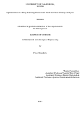 Cover page: Optimization of a Deep Learning Framework Used for Phase-Change Analysis