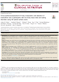 Cover page: Cross-sectional assessment of body composition and detection of malnutrition risk in participants with low body mass index and eating disorders using 3D optical surface scans