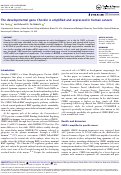 Cover page: The developmental gene Chordin is amplified and expressed in human cancers