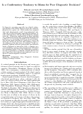 Cover page: Is a Confirmatory Tendency to Blame for Poor Diagnostic Decisions?