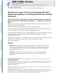 Cover page: More than A1C: Types of success among adults with type-2 diabetes participating in a technology-enabled nurse coaching intervention