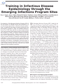 Cover page: Training in Infectious Disease Epidemiology through the Emerging Infections Program Sites - Volume 21, Number 9—September 2015 - Emerging Infectious Diseases journal - CDC