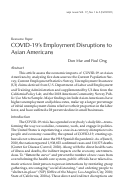 Cover page: COVID-19’s Employment Disruptions to Asian Americans