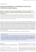 Cover page: Alternating Modulation of Subthalamic Nucleus Beta Oscillations during Stepping