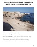 Cover page of Building All from the Small: Valuing Local Marine Conservation Projects in Peru.