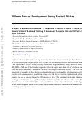 Cover page: 200 mm sensor development using bonded wafers