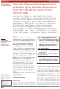 Cover page: Failure rates of nonoperative management of low-grade splenic injuries with active extravasation: an Eastern Association for the Surgery of Trauma multicenter study.