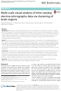 Cover page: Multi-scale visual analysis of time-varying electrocorticography data via clustering of brain regions