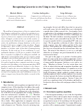 Cover page: Recognizing Groceries in situ Using in vitro Training Data