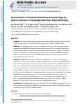 Cover page: CHARACTERISTICS OF EPIRETINAL MEMBRANE REMNANT EDGE BY OPTICAL COHERENCE TOMOGRAPHY AFTER PARS PLANA VITRECTOMY