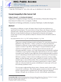 Cover page: Sexual Inequality in the Cancer Cell