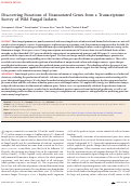 Cover page: Discovering Functions of Unannotated Genes from a Transcriptome Survey of Wild Fungal Isolates