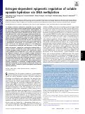 Cover page: Estrogen-dependent epigenetic regulation of soluble epoxide hydrolase via DNA methylation