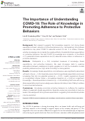 Cover page: The Importance of Understanding COVID-19: The Role of Knowledge in Promoting Adherence to Protective Behaviors