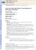 Cover page: Factors Associated with Failure to Screen Newborns for Retinopathy of Prematurity