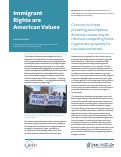 Cover page: Immigrant Rights Are American Values