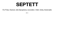 Cover page: Septett