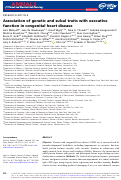 Cover page: Association of genetic and sulcal traits with executive function in congenital heart disease.