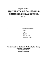 Cover page: Papers in California Archaeology 17-18