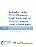 Cover page: Addendum to the 2015-2016 and 2016-2017 Campus Travel Surveys