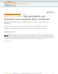 Cover page: Author Correction: High permeability sub-nanometre sieve composite MoS2 membranes