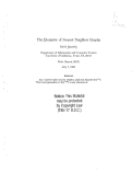 Cover page: The diameter of nearest neighbor graphs