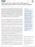 Cover page: Mutant β1-adrenergic receptor improves REM sleep and ameliorates tau accumulation in a mouse model of tauopathy