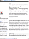 Cover page of teemi: An open-source literate programming approach for iterative design-build-test-learn cycles in bioengineering.