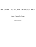 Cover page: The Seven Last Words of Jesus Christ