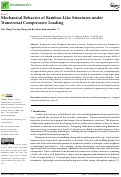 Cover page: Mechanical Behavior of Bamboo-Like Structures under Transversal Compressive Loading