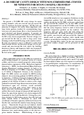 Cover page: A 201 MHz RF cavity design with non-stressed pre-curved Be windows for 
muon cooling channels