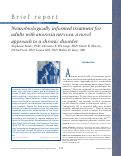 Cover page: Neurobiologically informed treatment for adults with anorexia nervosa: a novel approach to a chronic disorder