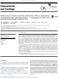 Cover page: Relationship of unilateral total hip arthroplasty (THA) to contralateral and ipsilateral knee joint degeneration - a longitudinal 3T MRI study from the Osteoarthritis Initiative (OAI)