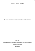 Cover page of The Politics of Feeling: Contemporary Japanese Art &amp; Anti-War Narratives