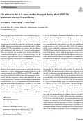 Cover page: Flu advice in the U.S. news media changed during the COVID-19 pandemic but not the evidence